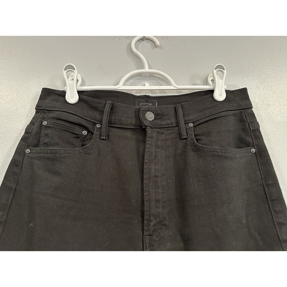 MOTHER The Dagger Flood Pitch Black Jeans Size 29 NWOT - Picture 4 of 10